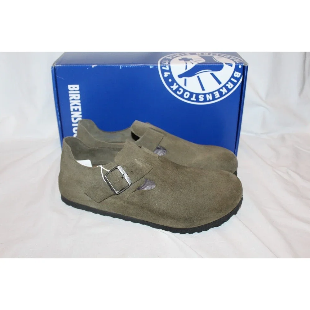 Birkenstock London Men's BS Suede Sandals DRIED THYME EU 44 REGULAR US 11  NEW